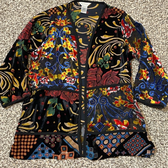 Multiples Panel Burnout Open Jacket - Picture 5 of 10